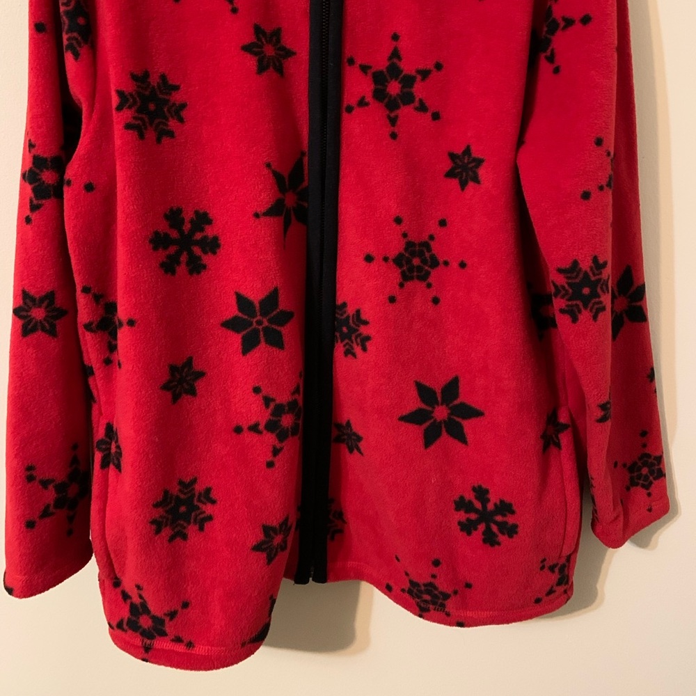 Fleece Zip Up Front Closure Jacket by KAREN SCOTT size Medium - Picture 4 of 15